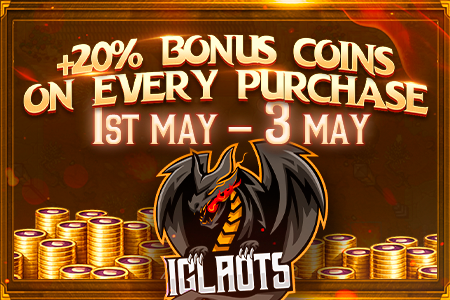 Limited offer: bonus coins on every purchase. Click to buy points.